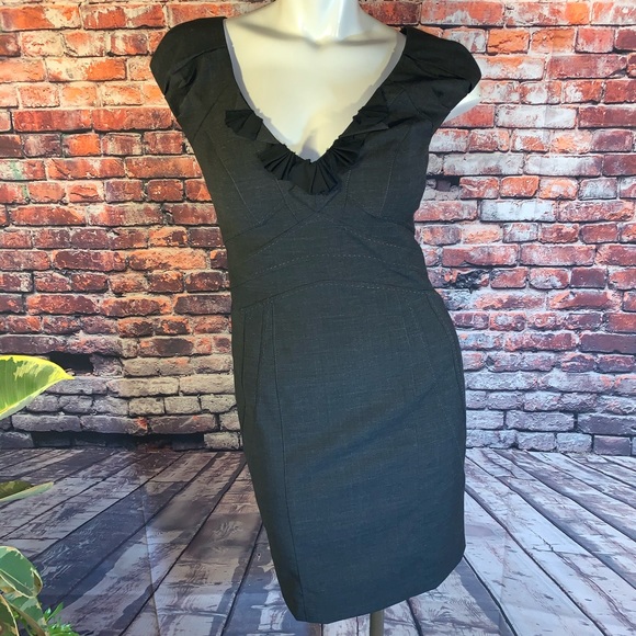 Rebecca Taylor Dresses & Skirts - Rebecca Taylor Dark Gray Wool Blend Sheath Dress